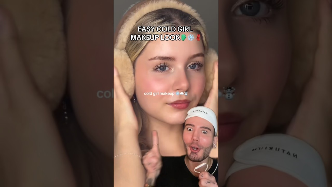 VIRAL WINTER MAKEUP LOOK😱 (folow for more💗) @darceyangel #makeup #makeuptutorial #beauty #beautytips