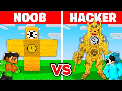 NOOB vs HACKER: I Cheated In a TITAN CLOCKMAN Build Challenge!
