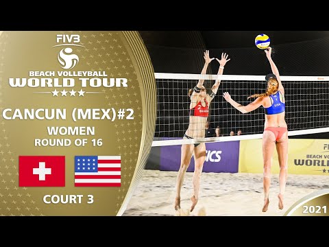 Hüberli/Betschart vs. Claes/Sponcil - Full Match | 4* Cancun 2021 #2