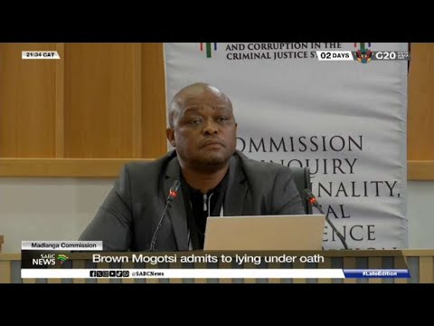 Madlanga Commission | Brown Mogotsi trips over himself during testimony