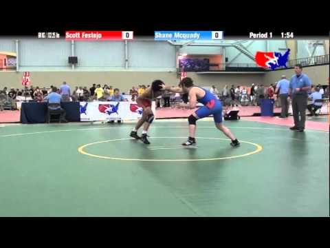 University Nat`ls FS  60 KG / 132.25 lbs: Scott Festejo vs. Shane Mcquady