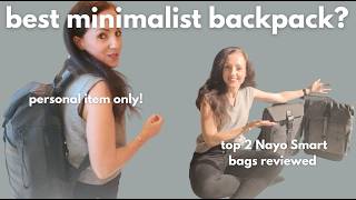How to pack like a MINIMALIST *Top 2 Nayo Smart backpacks review*