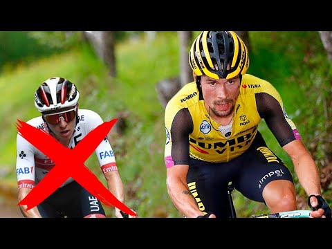 El  Ataque mas BRUTAL De PRIMOZ ROGLIC a TADEJ POGACAR