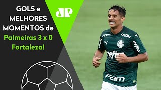 Palmeiras 3 x 0 Fortaleza: gols e melhores momentos