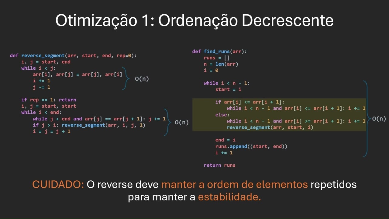 Tim Sort - Seminário 1 de Análise de Algoritmos e Estruturas de Dados