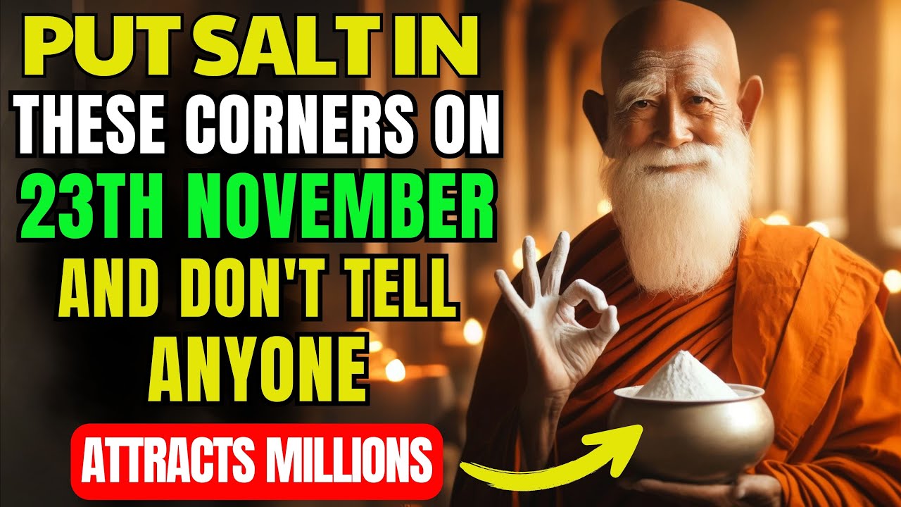 If you PUT SALT in this sacred corner of your house, your FINANCIAL problems will end!