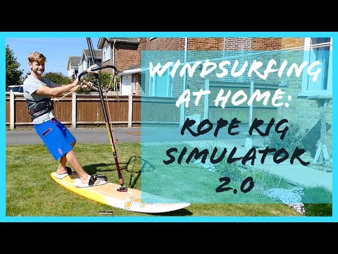 Windsurfing at home - Feel the power! - Rope rig simulator 2 0