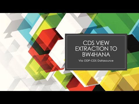 BW4HANA - CDS View based Extraction