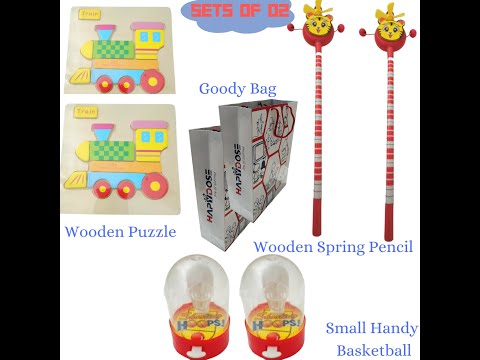 Hapydose Kids Toys/Return Gift Wooden Puzzle, Pencil with handy Pocket Basket Ball Game in Goody Bag