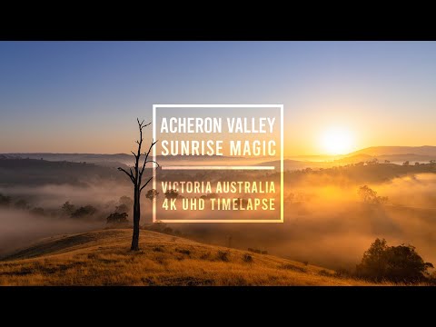 MAGICAL SUNRISE IN AUSTRALIA | 4K UHD Timelapse | Acheron, Victoria | #Timelapse #Australia
