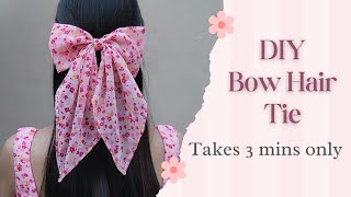 DIY Bow Hair Tie | How to make long tale bow hair tie