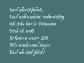 Panik - Unsere Zeit (+ lyrics) 