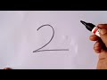 How to draw a crow from number 2//Easy drawing step by step/crow number drawing.