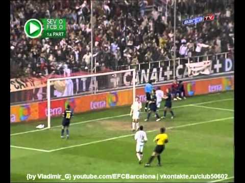 Sevilla - Barcelona 0-4 29.01.2005 goals, highlights, tricks, skills {by Vladimir_G}