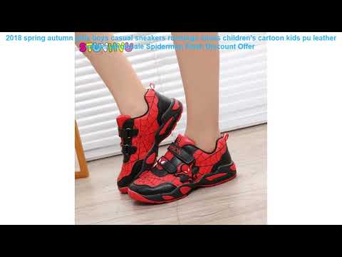 2018 spring autumn girls boys casual sneakers runnings shoes children' Video