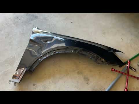 Pt B How to remove Front Guard BMW X3 Take off Fender Panel Replacement