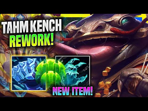 CHALLENGER DESTROYING WITH NEW TAHM KENCH REWORK! - Challenger Plays Tahm Kench Support vs Lee Sin!