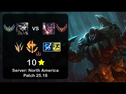Rengar Jungle vs Xin Zhao - NA Challenger - Patch 25.18