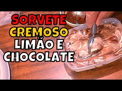 Depois Que Comi Não Quero Outro Tipo! Sorvete de Limão Natural Com Chocolate | Receita 068