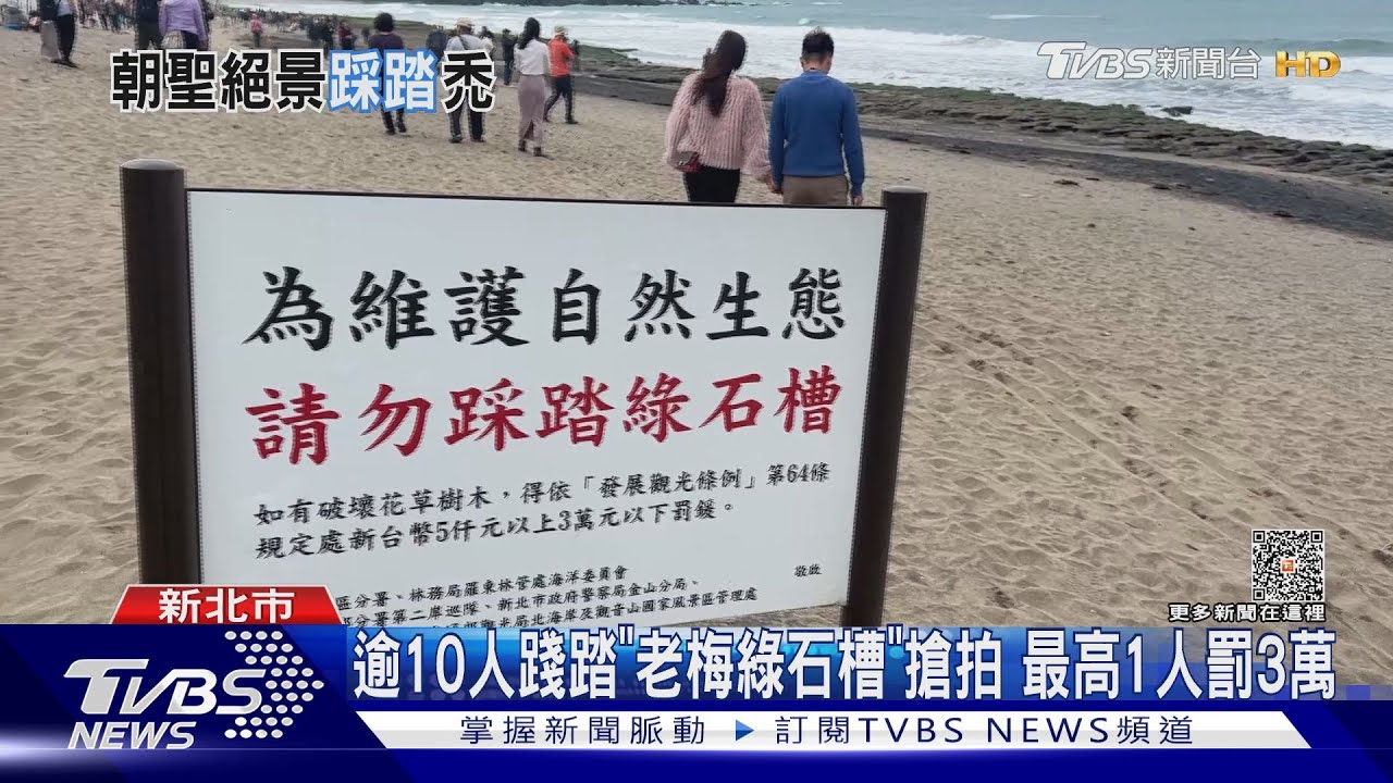 逾10人踐踏「老梅綠石槽」搶拍　最高1人罰3萬