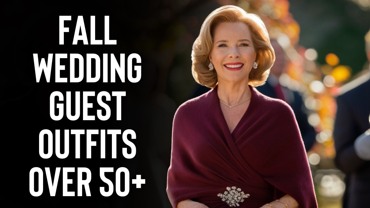 Fall Wedding Guest Outfits For Women over 50