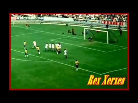 Brazil Vs Czechoslovakia 1970 WC Rivelino Free Kick HD