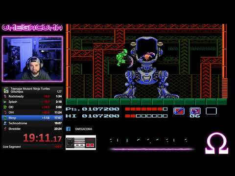 Teenage Mutant Ninja Turtles NES [GLITCHLESS] Speedrun 25m 53s By OMEGACOMA