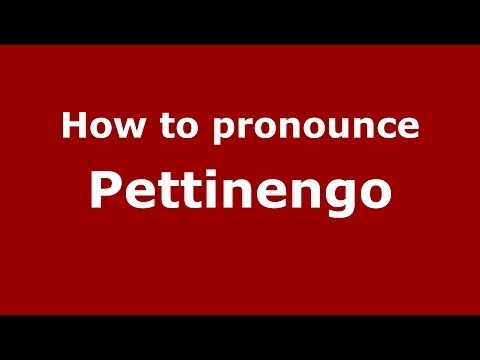 How to pronounce Pettinengo (Italian/Italy) - PronounceNames.com