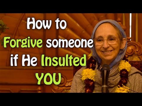 How to  Forgive someone if He Insulted YOU || HG Urmila Mataji