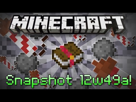Minecraft | FIREWORKS & ENCHANTING ITEMS! | Snapshot 12w49a Review