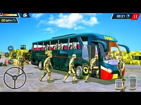 Offroad Army Bus Driver - Soldier Transport Driving Simulator 2019  - Android GamePlay