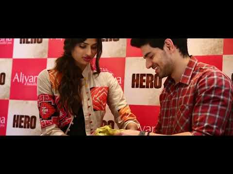 Aliyana by Meena Bazaar I Chandigarh I Athiya Shetty  and Sooraj Pancholi visit .