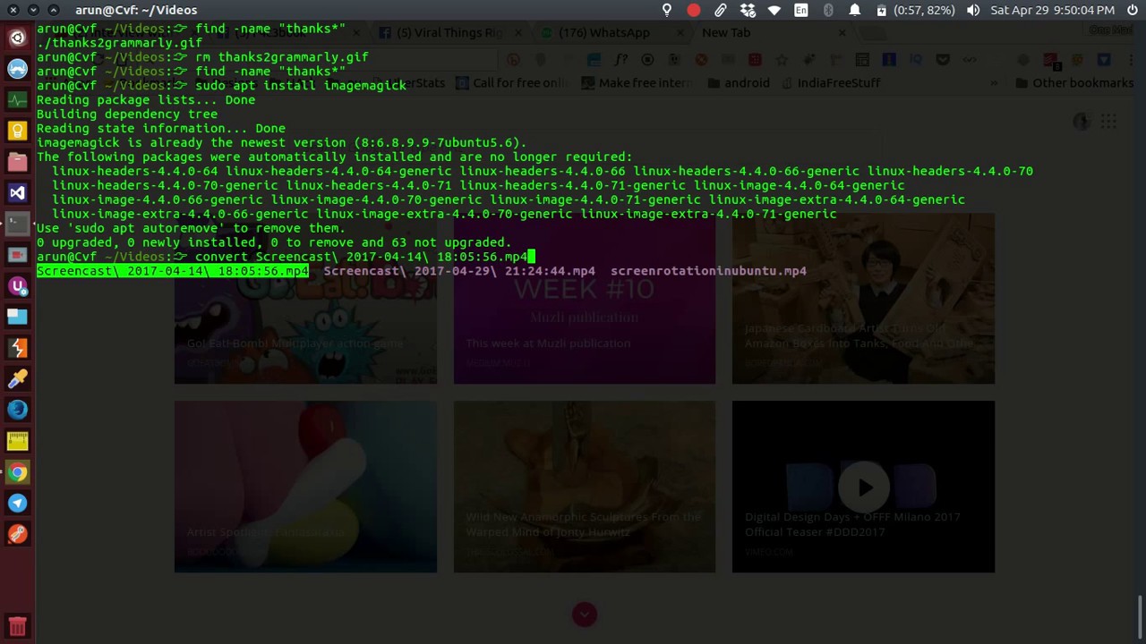 How to convert video to animated gif image on Linux - command line
