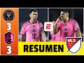 PARTIDAZO Goles de MESSI, SUÁREZ y ALBA le dieron el empate 3-3 a INTER MIAMI vs ST LOUIS CITY | MLS