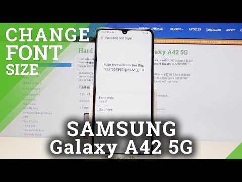 How To Change Font Size in Samsung Galaxy A42 - Personalize Display