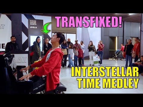 Girl Transfixed When I Play Hans Zimmer Interstellar Time Medley in Public | Cole Lam