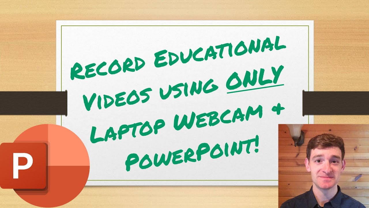 Record Educational Videos with Laptop Webcam & PowerPoint-Very Easy!