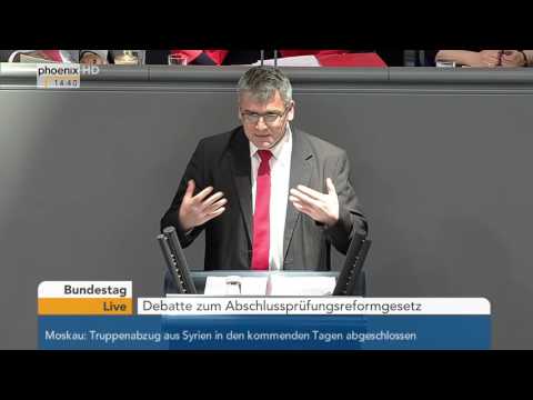 Bundestag: Debatte zum Abschlussprüfungsreformgesetz am 17.03.2016