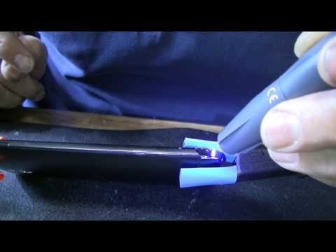 Repairing a mobile phone with "Blufixx"