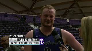 Portland Men's Basketball vs SCU (80-75) - Postgame Interview w/ Tyler Robertson