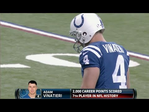 Adam Vinatieri Scores 2000 Career Points || 2000 Subscriber Thank You