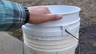 How to Unstick two 5-gallon Buckets without compressed air or prying with screwdrivers