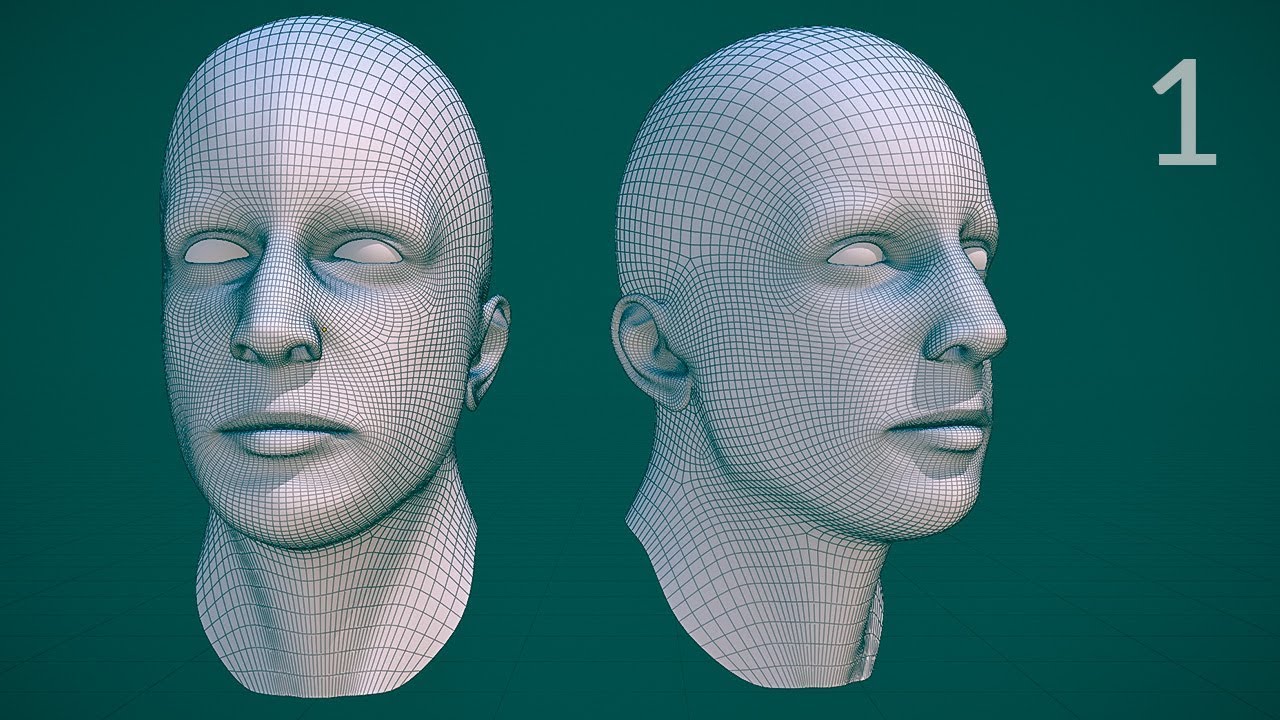 CGC Classic: Edge Modeling a Human Head  - Pt.1 (Blender 2.4)
