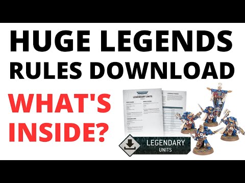ENORMOUS 40K Legends Rules Download - Every Faction's Rules Discussed