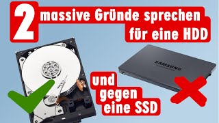 Festplatte oder SSD - wo Festplatten besser als SSDs sind