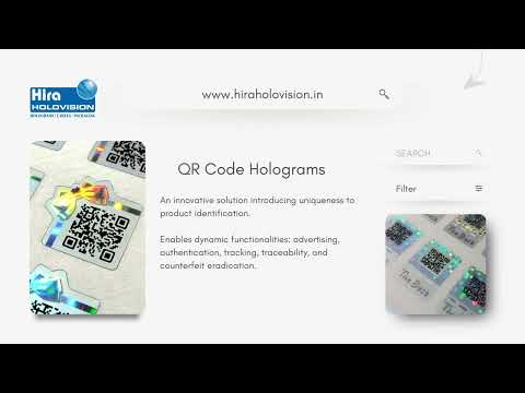 Holographic Labels Hologram QR Code Labels