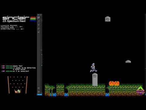 ZX Next Game Coding (Assembly)-Spooky Platformer - X8 Collisions Sprite-to-MapObject/Fixing Left Scr