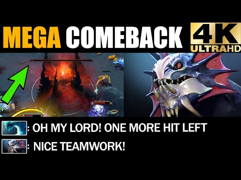 IMBA Right Click Sea Monster Slardar 3 Hits Bash VS Mega Creeps - Epic Comeback Dota 2 Pro Gameplay