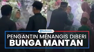 Viral Pengantin Wanita Menangis Tersedu sedu saat Diberi Bunga, Ternyata dari Mantan Kekasihnya