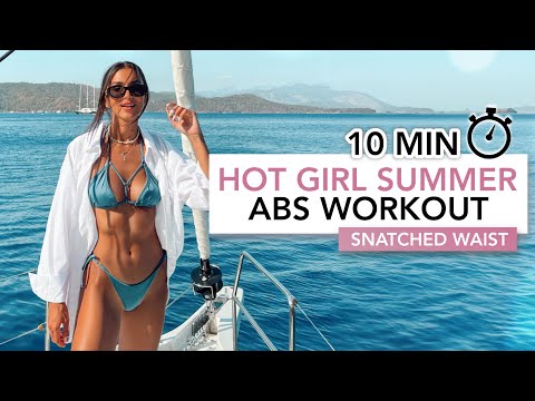 10 MIN HOT GIRL SUMMER ABS WORKOUT | Get A Slim Waist & Visible Abs (Fast Results) | Eylem Abaci